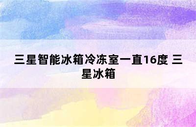 三星智能冰箱冷冻室一直16度 三星冰箱